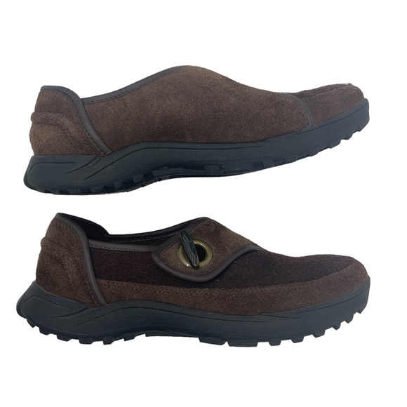 Lands’ End Brown Suede Slip-On Comfort Loafers Shoes Size 8.5 - Picture 8 of 11